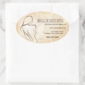 カー魅力的ブスパプロモーションシール 楕円形シール (バッグ)