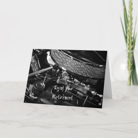 カー・エンジ楽しむン・ユア・リタイアメント・カード カード (正面)