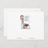 カー/ロンドンジェームズジョイス&イングリッシュアイズ拷問引用文 ポストカード (正面/裏面)