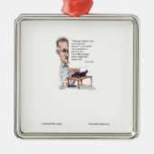 カー/ロンドンジェームズジョイス&イングリッシュアイズ拷問引用文 メタルオーナメント (正面)