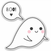 カ不気味ウト幽霊 シール (正面)