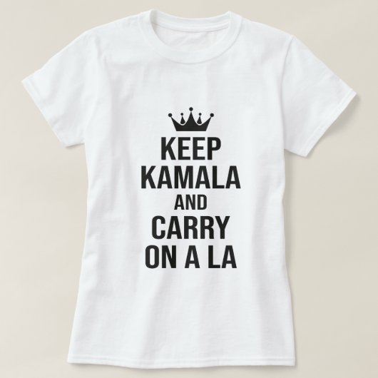 カ保マラとオ運ンラ選挙おもしろい引用文 Tシャツ (デザイン正面)