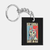 カ保マラとオ運ン・ラLAカマラハリス キーホルダー (正面左)