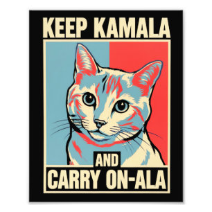 カ保マラとオ運ン・ラLAカマラハリス フォトプリント           