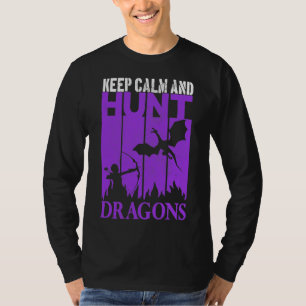 カ保ームアンド狩りドラゴンズアーチャーオタク系のレトロ Tシャツ