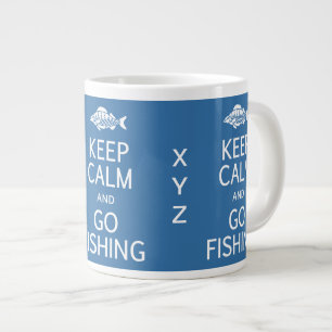 カ保ーム&ゴー魚釣りモノグラカスタムムマグ ジャンボコーヒーマグカップ
