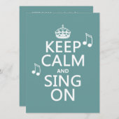 カ保ーム&シングオン-すべての色 招待状 (正面/裏面)