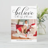 カ信じリグラフィクリスマスホリデーカード シーズンカード (スタンド正面)