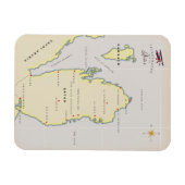 カ図解入りの、写真付きのタールの地図 マグネット (横)