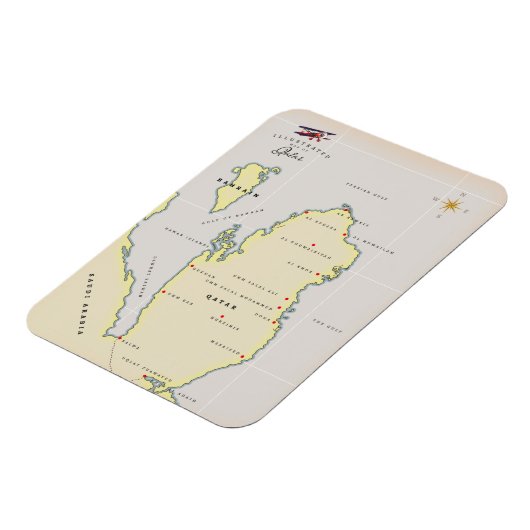 カ図解入りの、写真付きのタールの地図 マグネット (左側)