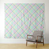 カ市松模様にラメル色のパターン。 タペストリー (インサイチュ(横))