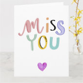 カ恋しく思ットユーカード、グリーティングカード、愛 カード (黄色い花)