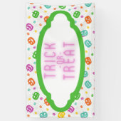 カ数々のラーカボチャハロウィーン模様 横断幕 (縦)