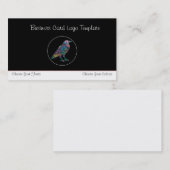 – カ数々のラーカラーのCrowまたはRavenロゴの名刺 名刺 (正面/裏面)