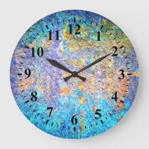カ数々のラー抽象芸術ア絵画ート ラージ壁時計