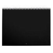 カ数々のレンダーの背景色が黒とWh カレンダー (カバー)