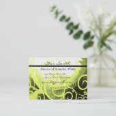 カ渦巻形のラリリー 名刺 (スタンド正面)