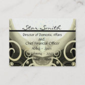 カ渦巻形のラリリー 名刺 (裏面)