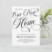 カ渦巻形のリグライニューホーム引っ越し祝いパーティーパーティー 招待状 (スタンド正面)