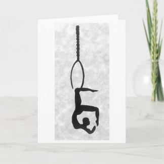 カ空白のード：空中フープアーティスト カード