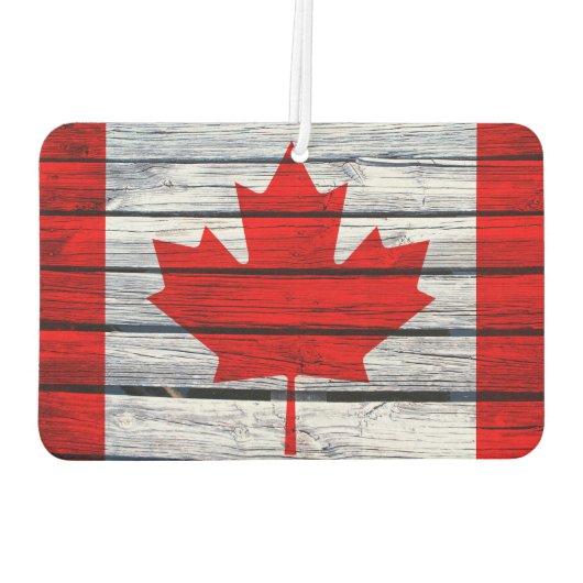 カ素朴ナダ国旗 カーエアーフレッシュナー (裏面)