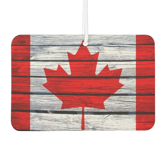 カ素朴ナダ国旗 カーエアーフレッシュナー (正面)