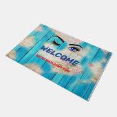 カ素朴ントリースタイルWer's Re Witching You Door Mat ドアマット (アングル)