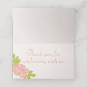 カ結婚ップルピンクダリア プレイスカード (内部開封)