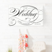 カ結婚ーエレガントブ文字 横断幕 (インサイチュ)