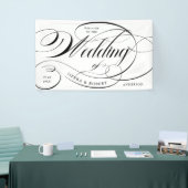 カ結婚ーエレガントブ文字 横断幕 (トレードショー)