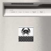 カ航海のブモノグラムのの白黒 マグネット (インサイチュ (食洗機))