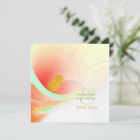 カ色彩の鮮やかラリリー/結婚式招待状 招待状 (スタンド正面)