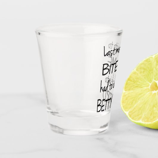 カ飲モカ | おもしろい大人アルコールのユーモア引用文 ショットグラス (左)