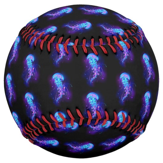 カ鮮やかラークラ白熱［赤熱］光を放つゲ ソフトボール (正面)