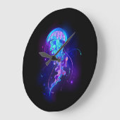 カ鮮やかラークラ白熱［赤熱］光を放つゲ ラージ壁時計 (傾斜)