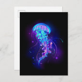 カ鮮やかラ白熱［赤熱］光を放つゲリ インビテーションポストカード (正面/裏面)