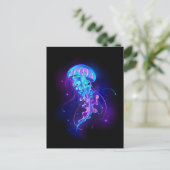 カ鮮やかラ白熱［赤熱］光を放つゲリ インビテーションポストカード (スタンド正面)