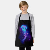 カ鮮やかラ白熱［赤熱］光を放つゲリ エプロン (着用した状態)