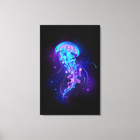 カ鮮やかラ白熱［赤熱］光を放つゲリ キャンバスプリント (正面)