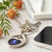 カ鮮やかラ白熱［赤熱］光を放つゲリ キーホルダー (側面)