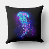 カ鮮やかラ白熱［赤熱］光を放つゲリ クッション (裏面)