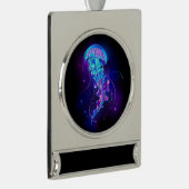 カ鮮やかラ白熱［赤熱］光を放つゲリ シルバープレートバナーオーナメント (右)