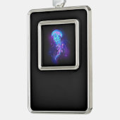 カ鮮やかラ白熱［赤熱］光を放つゲリ シルバープレートフレームオーナメント (左)