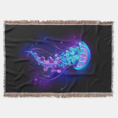 カ鮮やかラ白熱［赤熱］光を放つゲリ スローブランケット (正面)