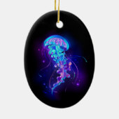 カ鮮やかラ白熱［赤熱］光を放つゲリ セラミックオーナメント (裏面)