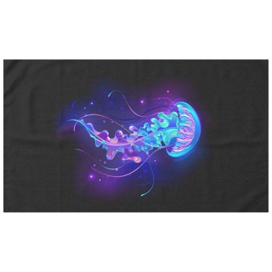 カ鮮やかラ白熱［赤熱］光を放つゲリ テーブルクロス (正面(横))