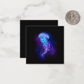 カ鮮やかラ白熱［赤熱］光を放つゲリ ノートカード (正面/裏面インサイチュ)