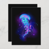 カ鮮やかラ白熱［赤熱］光を放つゲリ ノートカード (正面/裏面)