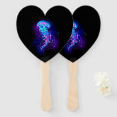 カ鮮やかラ白熱［赤熱］光を放つゲリ ハンドファン (正面&裏面)