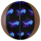 カ鮮やかラ白熱［赤熱］光を放つゲリ バスケットボール (縦)